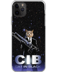 'Cat in Black' Personalized Phone Case