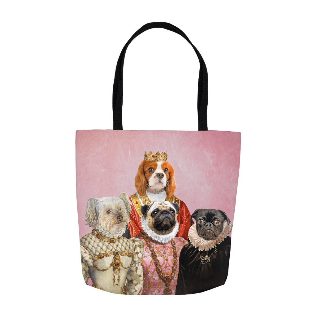 &#39;The Royal Ladies&#39; Personalized 4 Pet Tote Bag