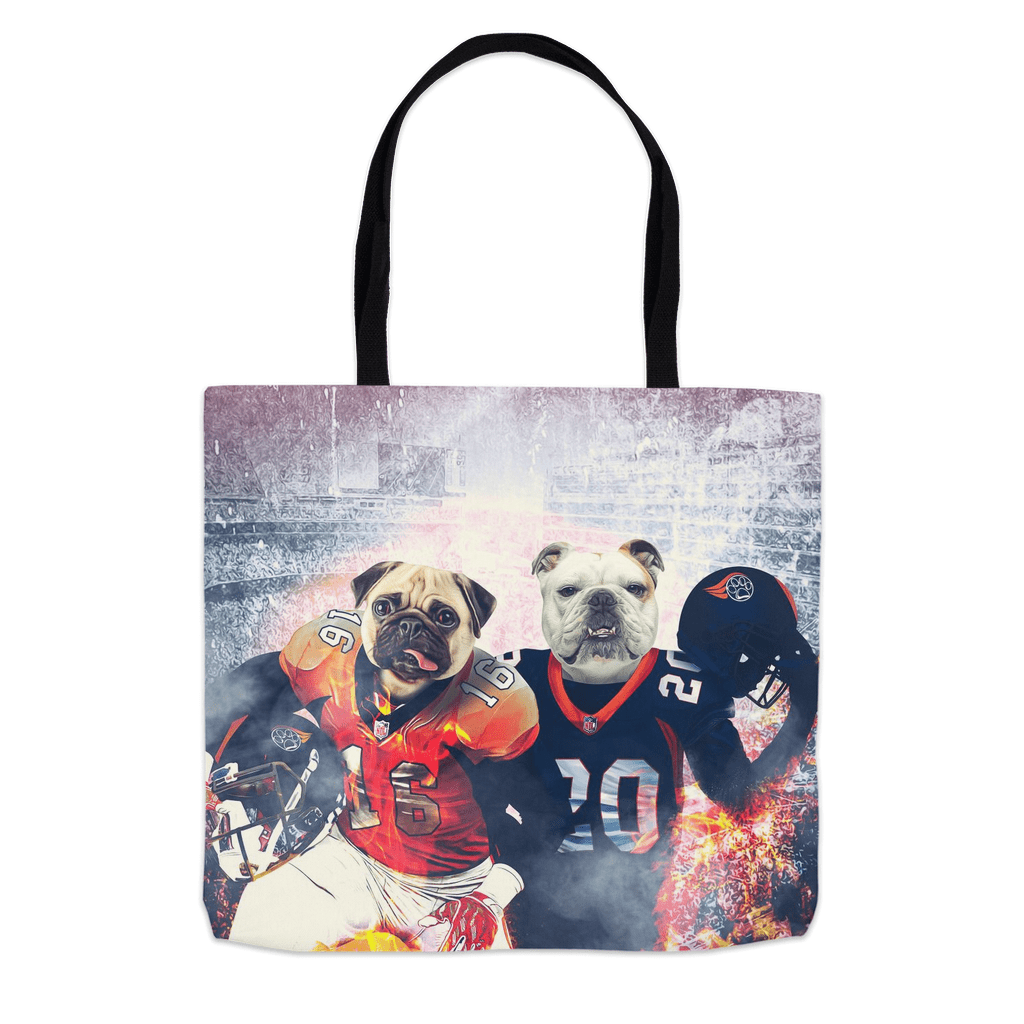 Bolsa de mano personalizada para 2 mascotas &#39;Denver Doggos&#39;