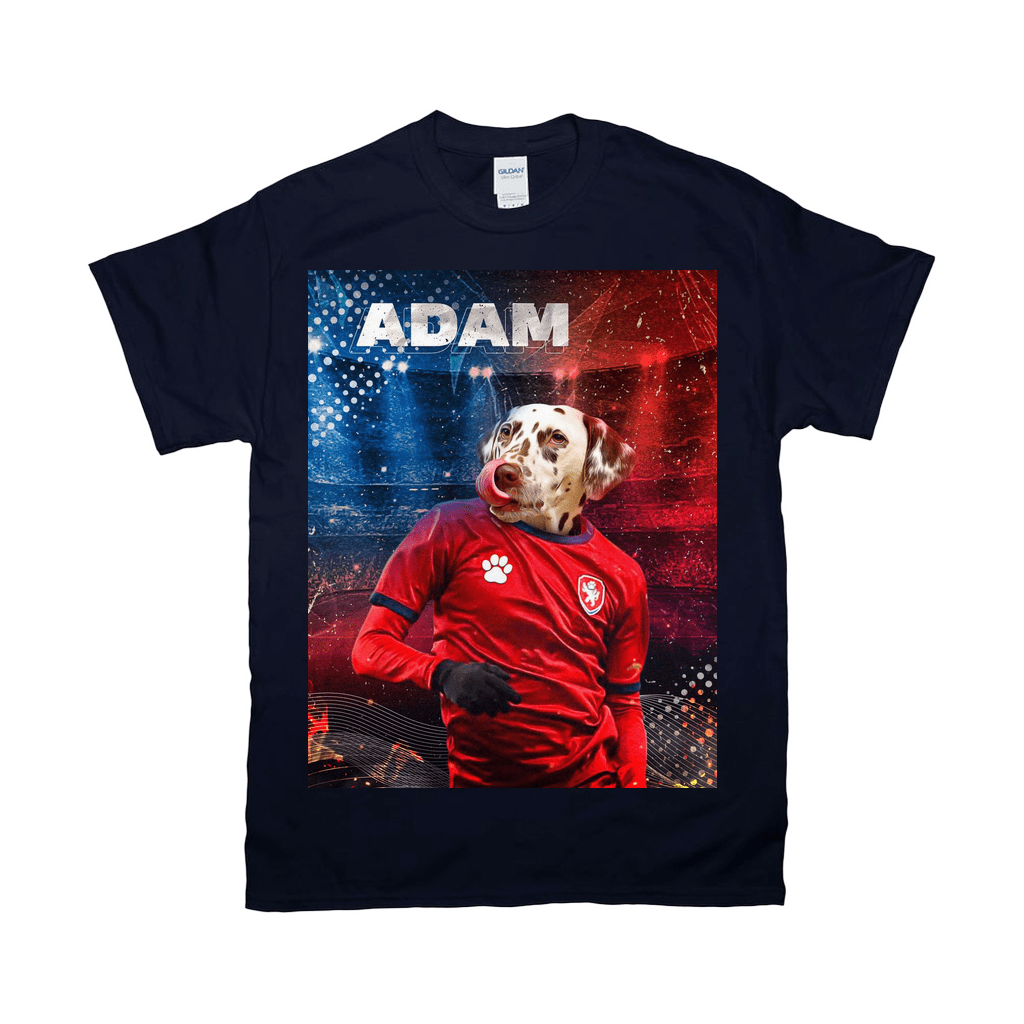 Camiseta personalizada para mascotas &#39;Czech Doggos Soccer&#39;