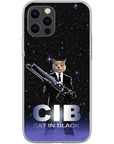 'Cat in Black' Personalized Phone Case