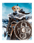 'Viking Warrior' Personalized Pet Standing Canvas
