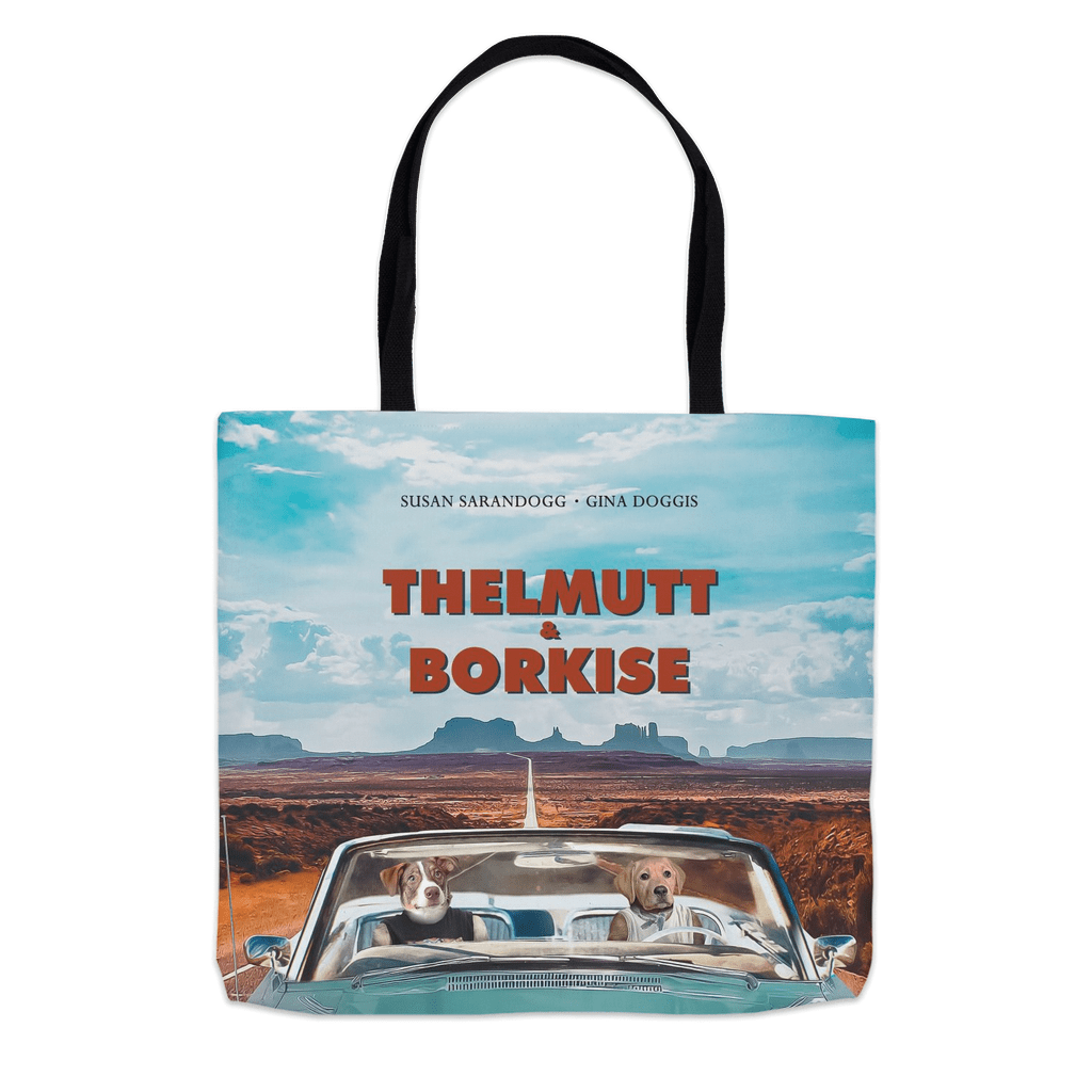 &#39;Thelmutt and Borkise&#39; Personalized 2 Pet Tote Bag