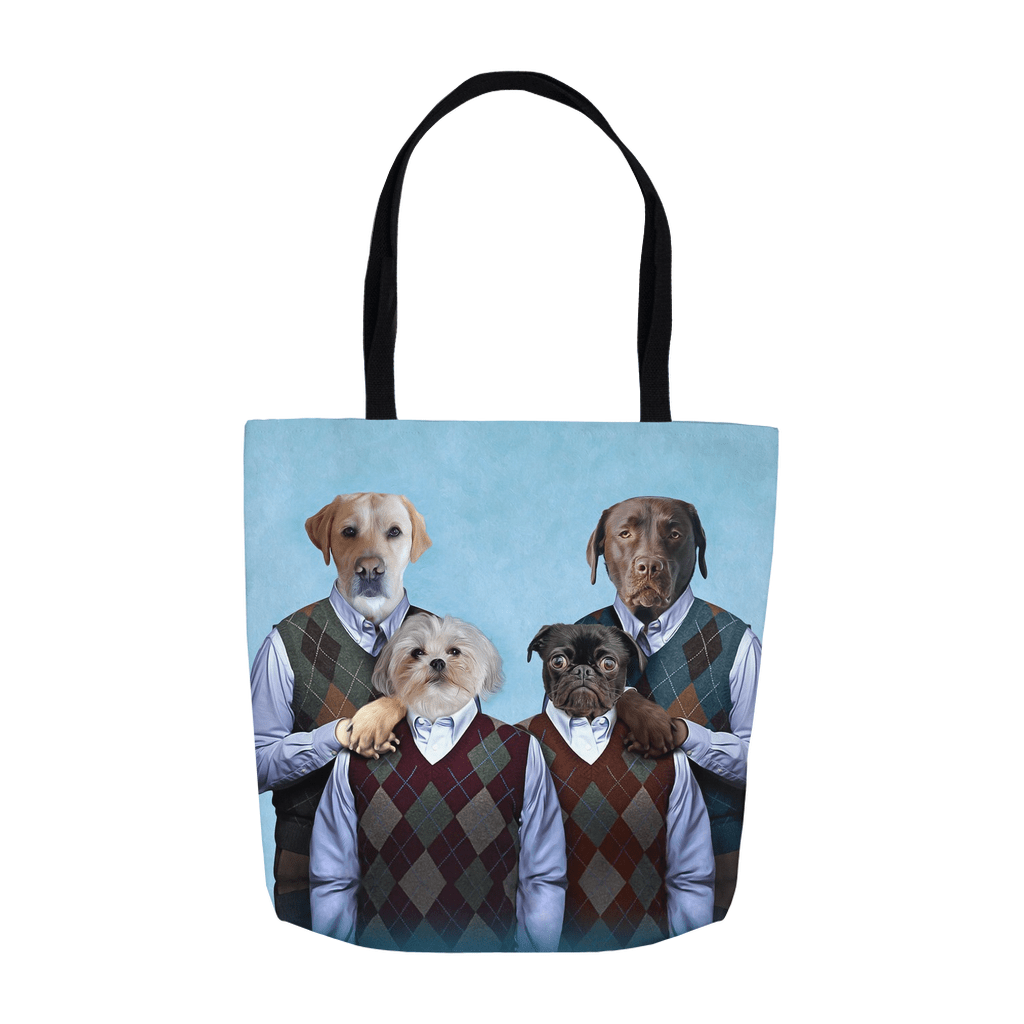&#39;Step Doggos and Doggette&#39; Personalized 4 Pet Tote Bag
