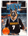 Póster de mascota personalizada 'Dogger Nuggets'