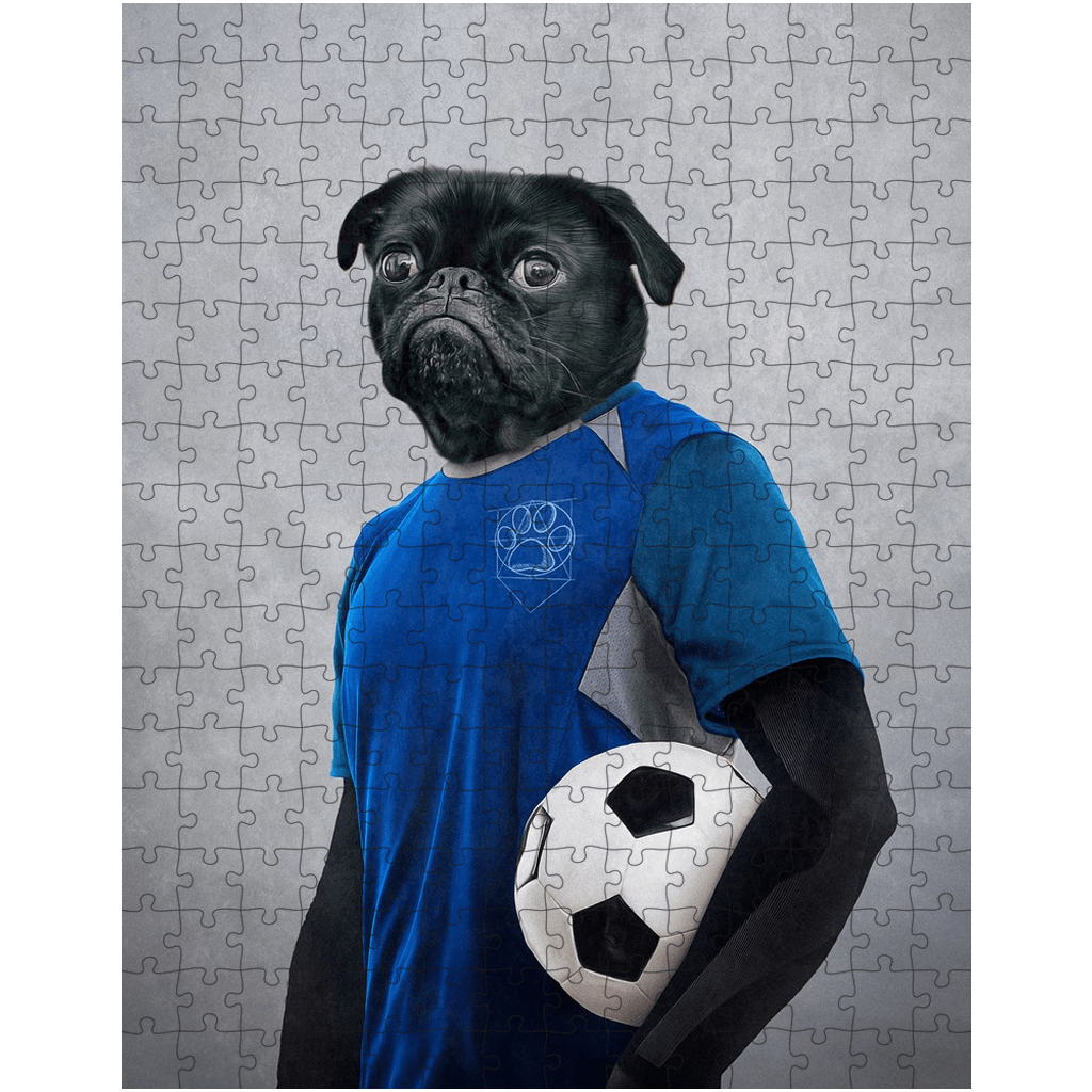 Puzzle de mascota personalizado &#39;El Futbolista&#39;