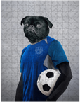 Puzzle de mascota personalizado 'El Futbolista'