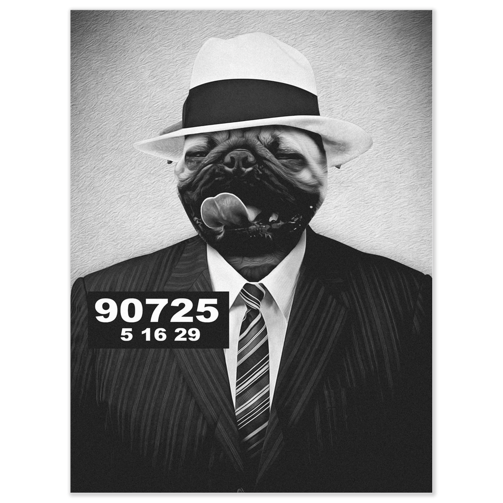 &#39;Al CaBone&#39; Personalized Dog Poster