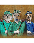 'The Golfers' Personalized 3 Pet Puzzle