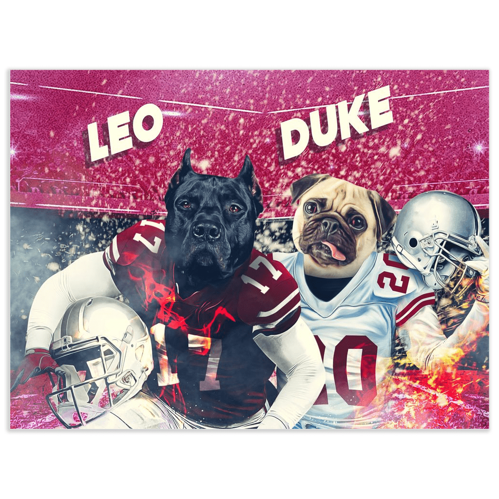 &#39;Wisconsin Doggos&#39; Personalized 2 Pet Poster