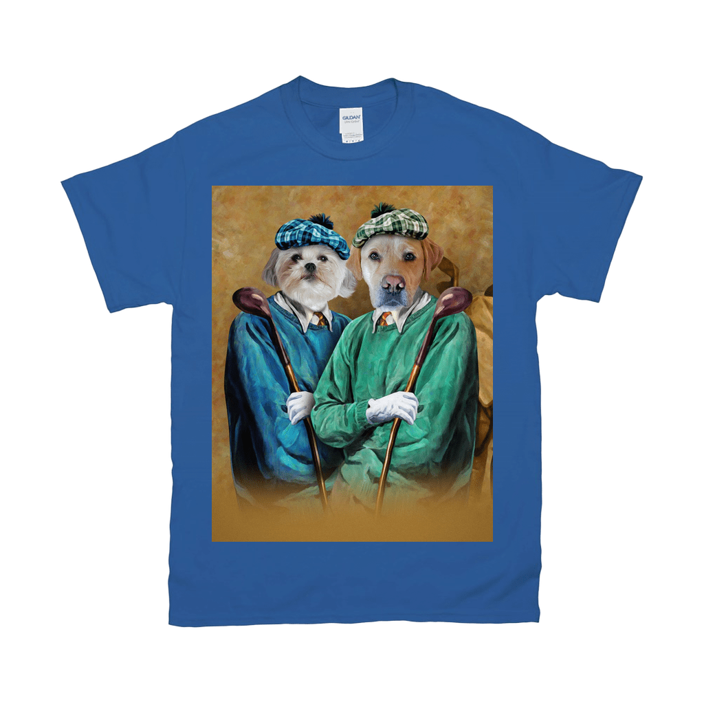 &#39;The Golfers&#39; Personalized 2 Pet T-Shirt