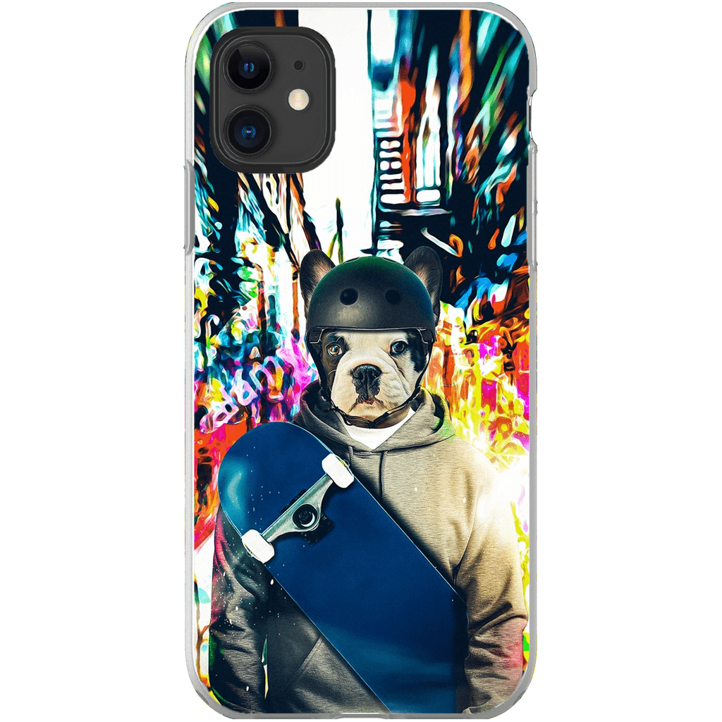 &#39;The Skateboarder&#39; Personalized Phone Case