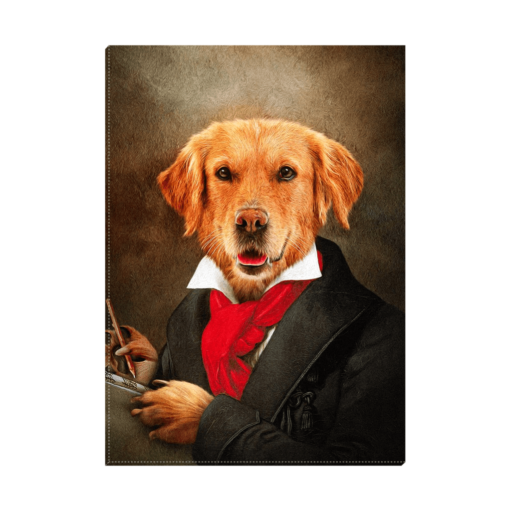 &#39;Dogghoven&#39; Personalized Pet Standing Canvas