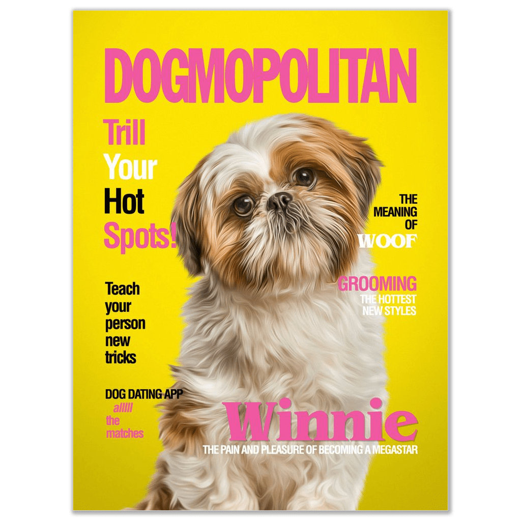 &#39;Dogmopolitan&#39; Personalized Pet Poster