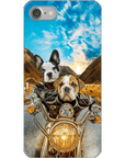 'Harley Wooferson' Funda para Móvil Personalizada con 2 Mascotas