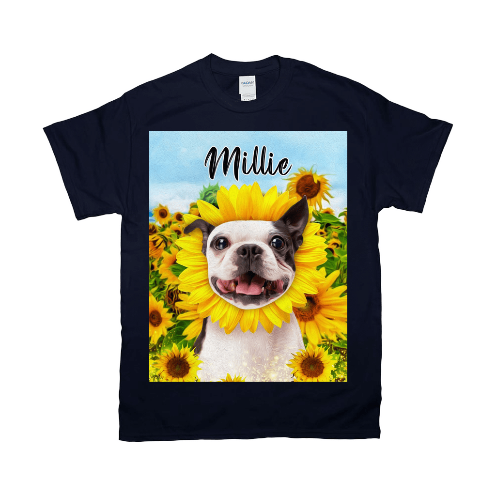 'The Sunflower' Personalized Pet T-Shirt