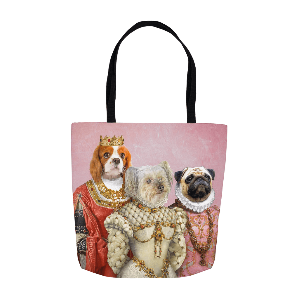 'The Royal Ladies' Personalized 3 Pet Tote Bag