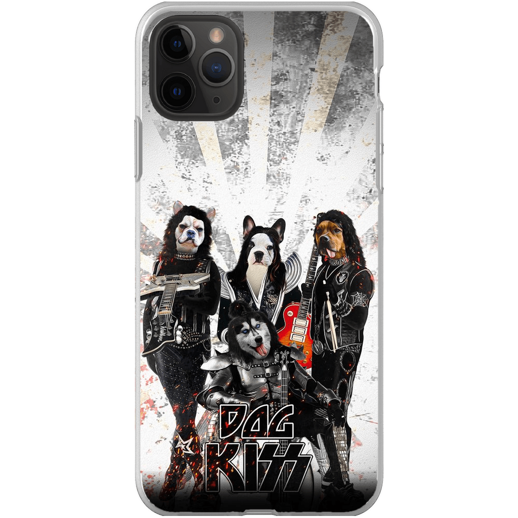 &#39;Kiss Doggos&#39; Personalized 4 Pet Phone Case