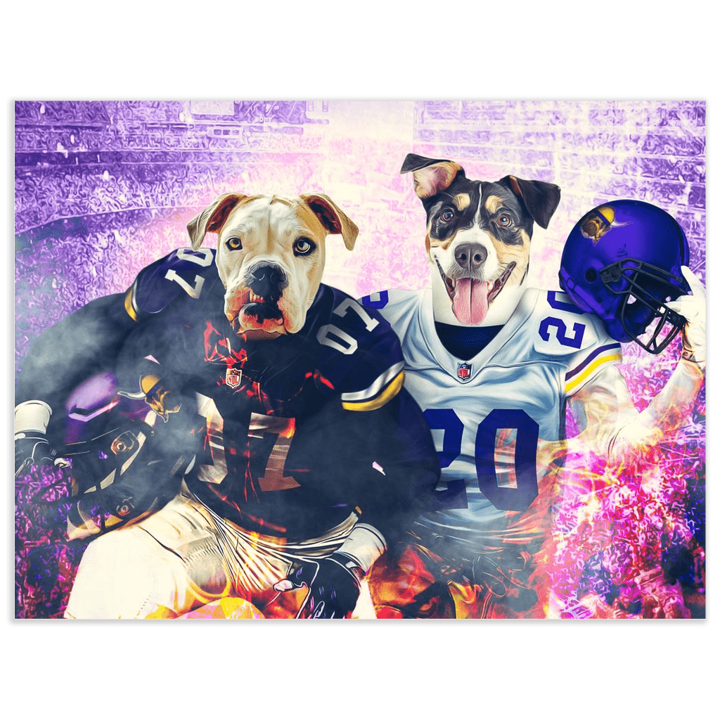 &#39;Minnesota Doggos&#39; Personalized 2 Pet Poster