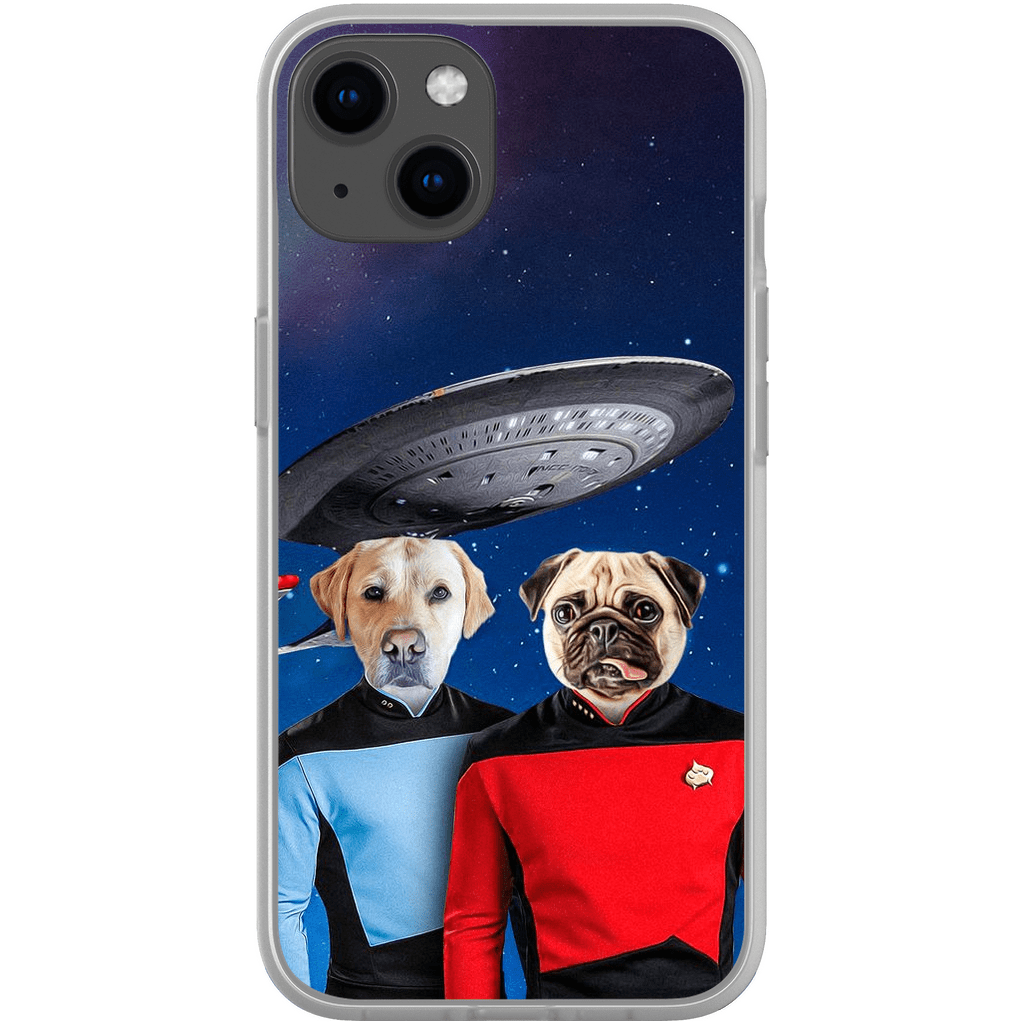 &#39;Doggo-Trek&#39; Personalized 2 Pet Phone Case