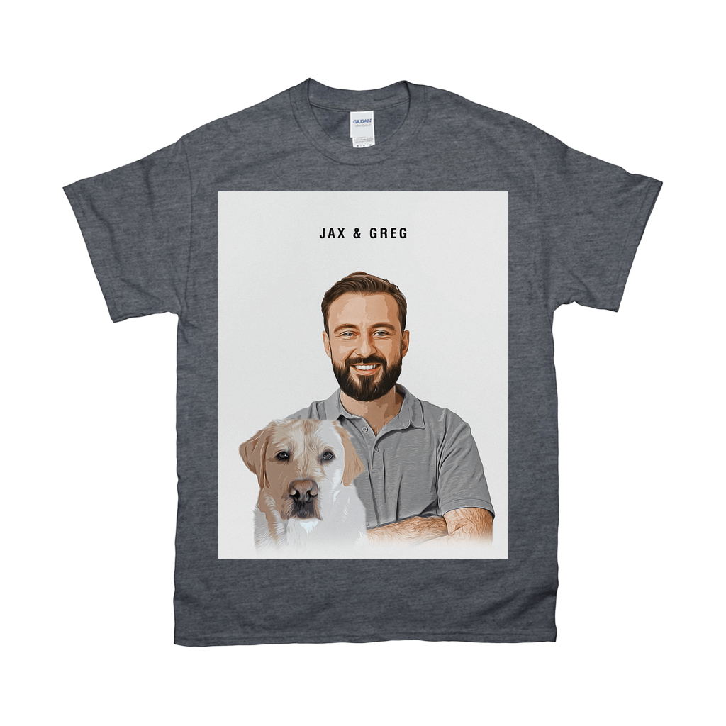 Personalized Modern Pet &amp; Human T-Shirt