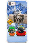 Funda personalizada para teléfono con 2 mascotas 'South Bark'