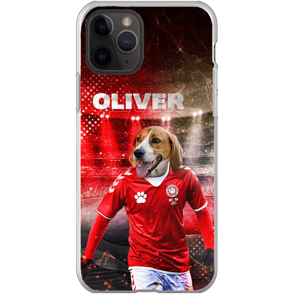 &#39;Denmark Doggos Soccer&#39; Personalized Phone Case