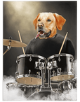 'The Drummer' Personalized Pet Blanket