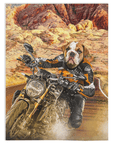 Manta personalizada para mascotas 'Dogati Rider'
