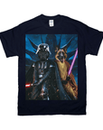 Camiseta personalizada para 2 mascotas 'Darth Woofer &amp; Jedi-Doggo'
