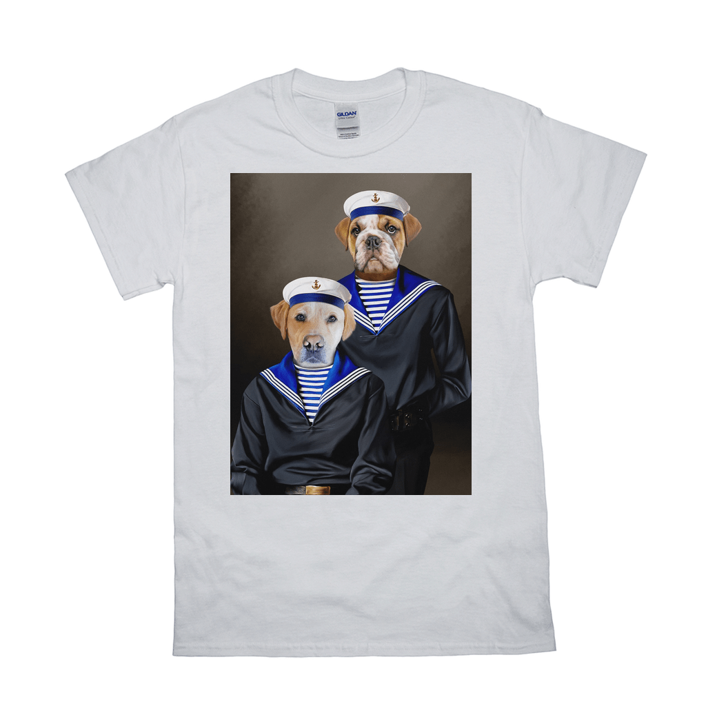 &#39;The Sailors&#39; Personalized 2 Pet T-Shirt