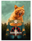 'Jurassic Meow' Personalized Pet Poster