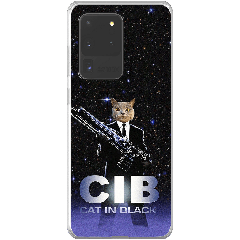 &#39;Cat in Black&#39; Personalized Phone Case