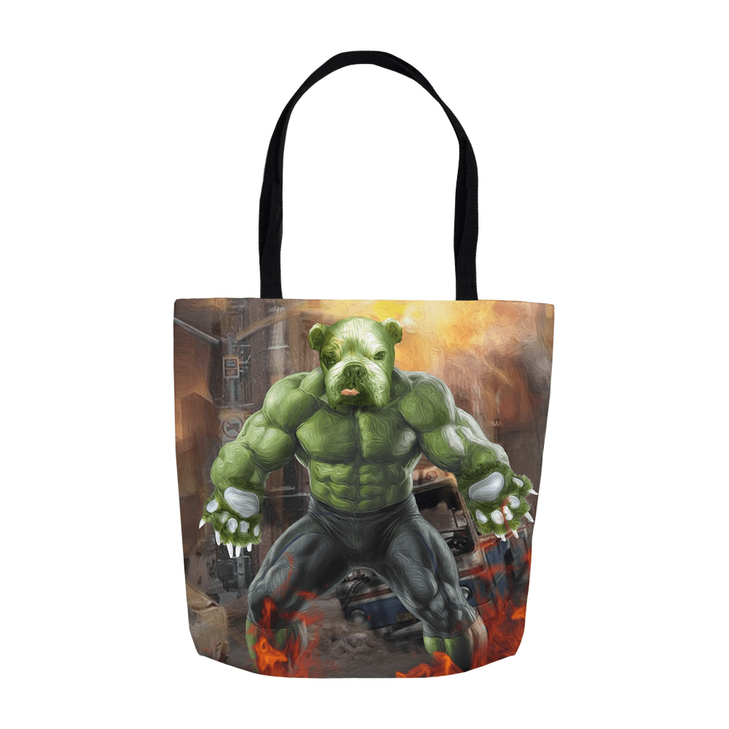 &#39;Doggo Hulk&#39; Personalized Tote Bag