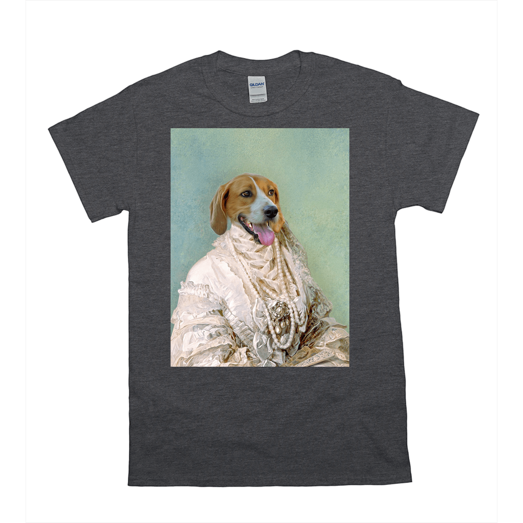 Camiseta personalizada para mascotas &#39;La dama perlada&#39; 
