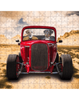 'The Hot Rod' Personalized 2 Pet Puzzle