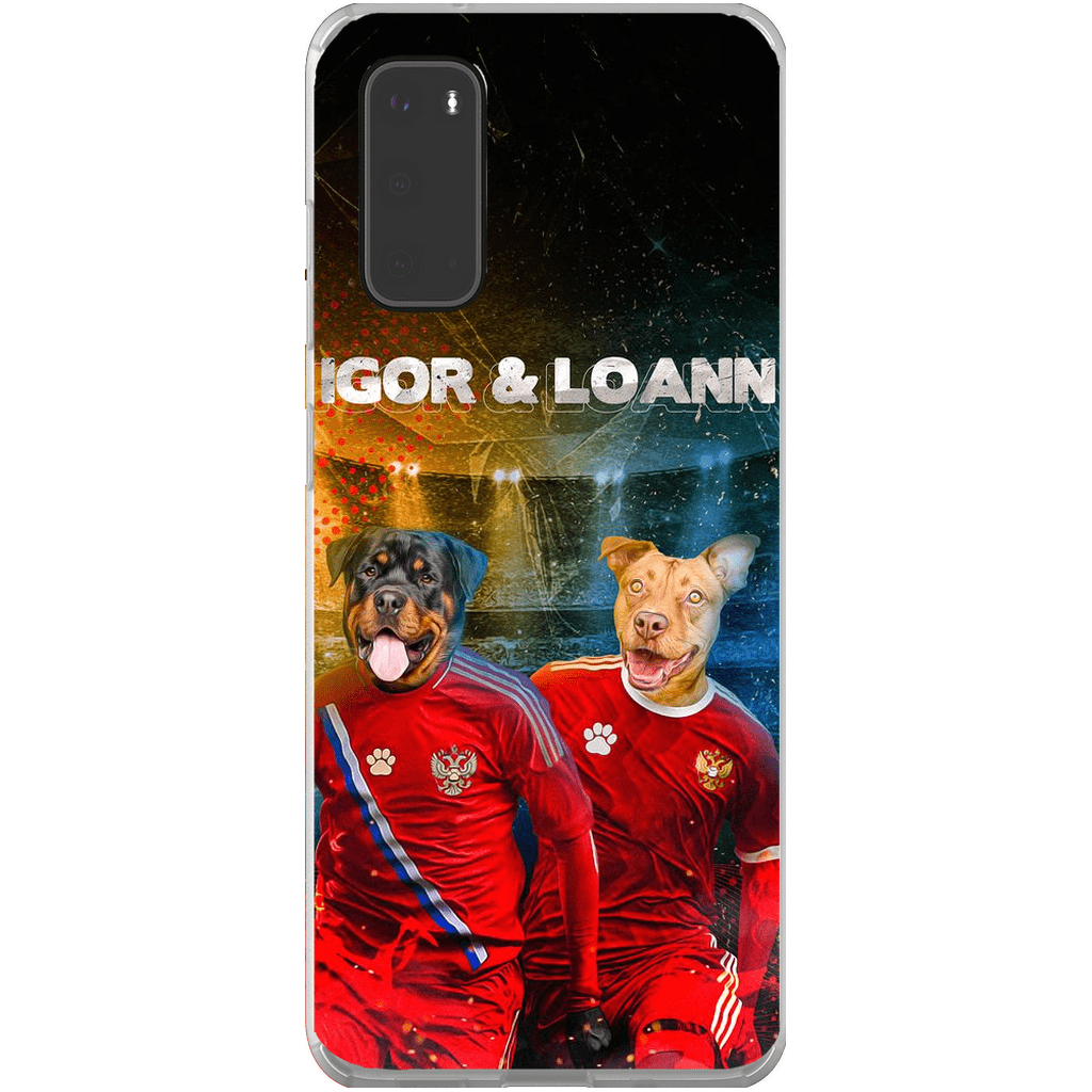 &#39;Russia Doggos&#39; Personalized 2 Pet Phone Case