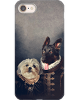 Funda personalizada para teléfono con 2 mascotas 'Duque y Duquesa'
