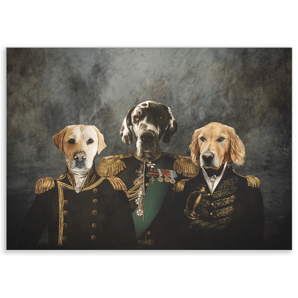 &#39;The Brigade&#39; Personalized 3 Pet Poster