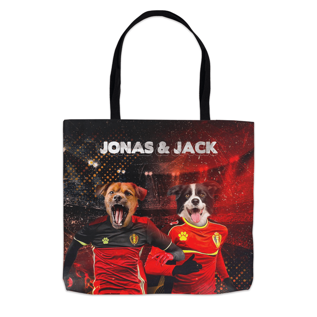 &#39;Belgium Doggos&#39; Personalized 2 Pet Tote Bag
