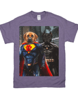 'Superdog & Batdog' Personalized 2 Pet T-Shirt