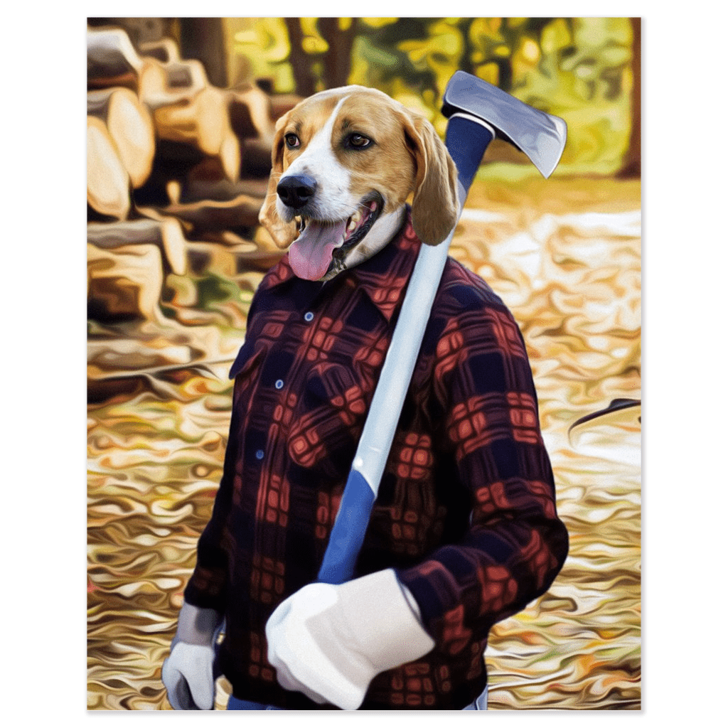 &#39;The Lumberjack&#39; Personalized Pet Poster