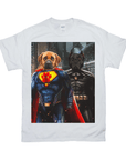 'Superdog & Batdog' Personalized 2 Pet T-Shirt