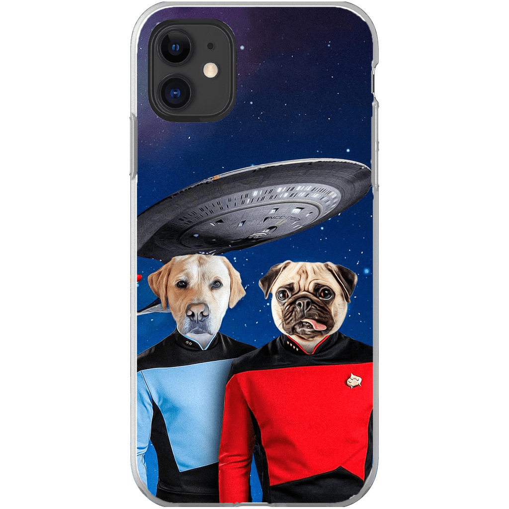 &#39;Doggo-Trek&#39; Personalized 2 Pet Phone Case