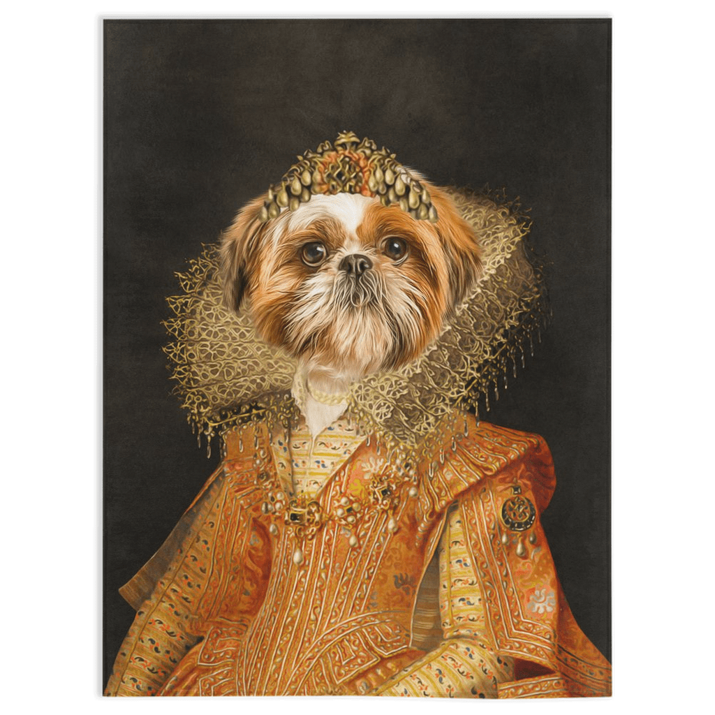 &#39;The Victorian Princess&#39; Personalized Pet Blanket