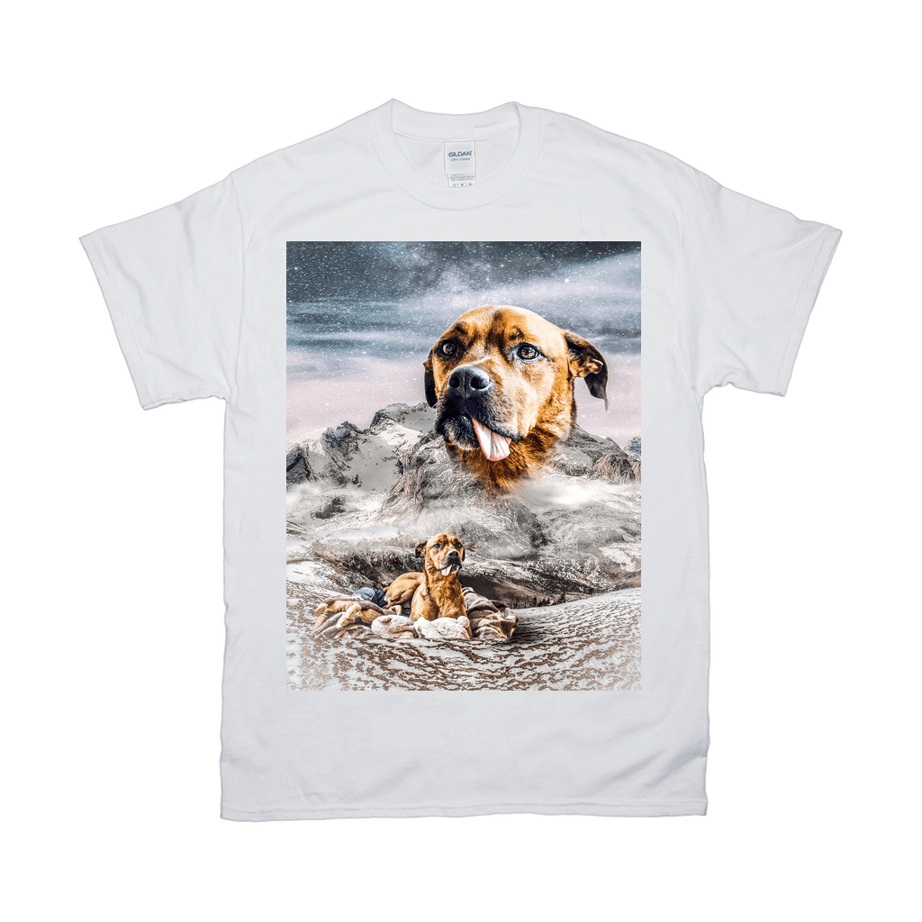 &#39;Majestic Snowy Mountain&#39; Personalized Pet T-Shirt