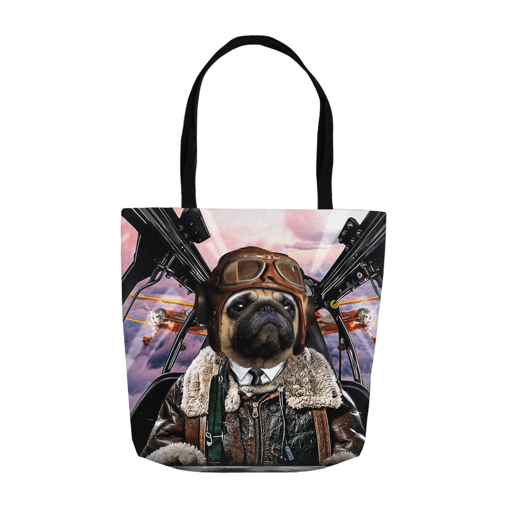 &#39;The Pilot&#39; Personalized Tote Bag
