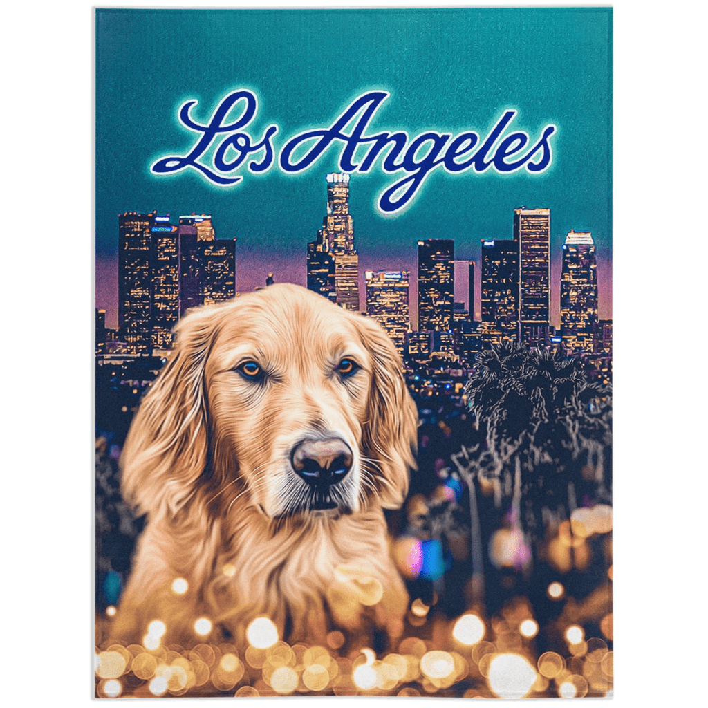 &#39;Doggos of Los Angeles&#39; Personalized Pet Blanket