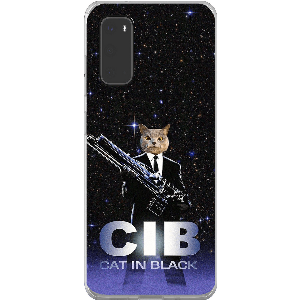 &#39;Cat in Black&#39; Personalized Phone Case