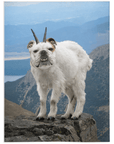 'The Mountain Doggoat' Personalized Pet Blanket